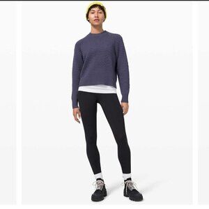 Lululemon Texture Play Crew Sweater Cadet Blue XS/S